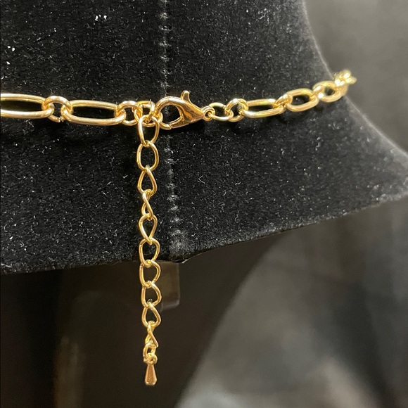 Clay Pendant Necklace Sunset/Summer theme on a gold link chain-Handmade by Me - Picture 4 of 11